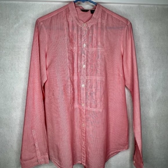 Eddie Bauer Women's Tuxedo Shirt - Picture 2 of 8